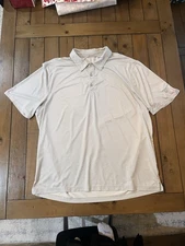 Cutter Buck Mens Polo Shirt Size XL Grey Geometric Nutcracker Golf Club