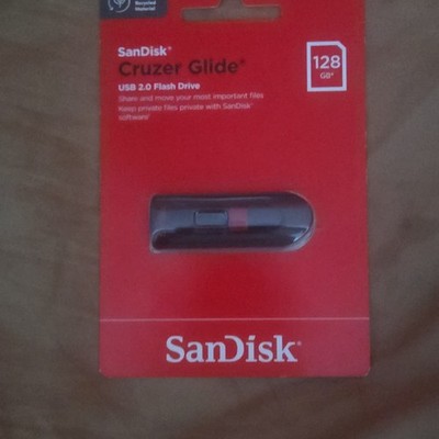 SanDisk Cruzer Glide USB Flash Drive 128GB Black USB 2.0