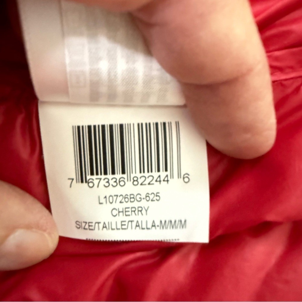 BCBGeneration Red Puffer packable down jacket wom… - image 10