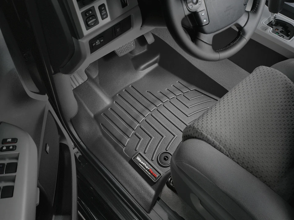 WeatherTech FloorLiner for 2014-2021 Toyota Tundra - 1st Row, Black - Image 2 of 4