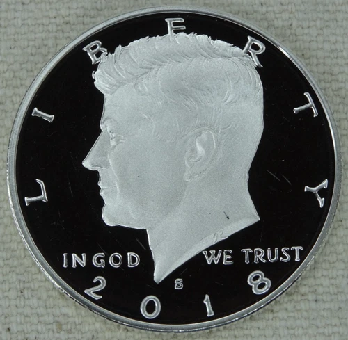 2018-S Kennedy Silver Half Dollar Proof DCAM 90% US Mint Coin 50C Free Shipping