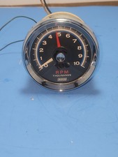 Vintage Dixco 10k Tachometer Chrome Hotrod Column Mount Model 797