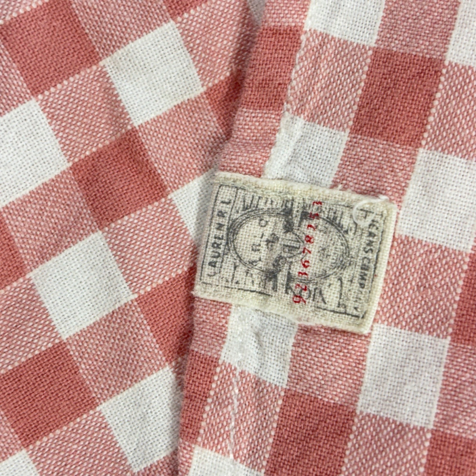 Lauren Jeans Co Ralph Lauren Womens Gingham Popover Half Button Shirt Pink Sz M thumbnail 7