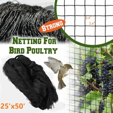 1inch 25' 50' Mesh Anti Bird Netting Garden Net Poultry Aviary Garden Protection