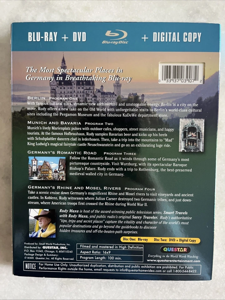 Rudy Maxa’s Best of Europe / National Parks Travel Blu-Ray Lot British Isles OOP Foto 4 de 4