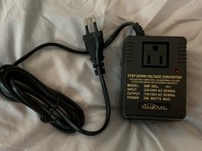 SIMRAN Step-Down Voltage Converter MODEL SMF-200 Adapter Plug Power Supply