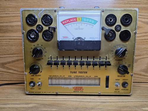 EICO Model 625 tube tester FULLY RESTORED Heathkit Knight Conar