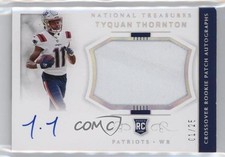 2022 Panini National Treasures Holo Silver 1/25 Tyquan Thornton Patch Auto 1u6
