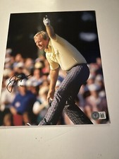 Jack Nicklaus autographed signed 8x10 photo Beckett BAS Letter LOA COA PGA Golf