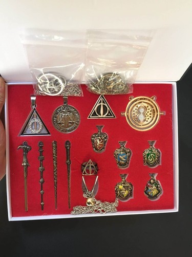 Nuevo 15 PIEZAS Varita de Harry Potter Varitas Mágicas Anillos Collar Decorar Regalo Cosplay - Imagen 6 de 6