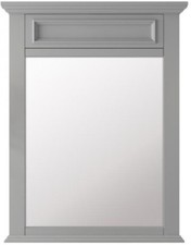 Framed Wall Mirror Dove Grey Home Decorators Bathroom Sadie 28 in. x 36 in.