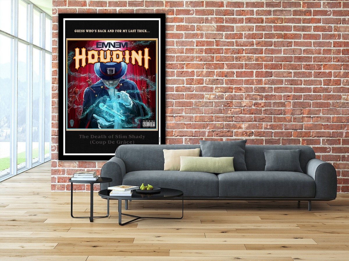 Eminem Poster | Houdini Poster | Slim Shady Poster | Eminem