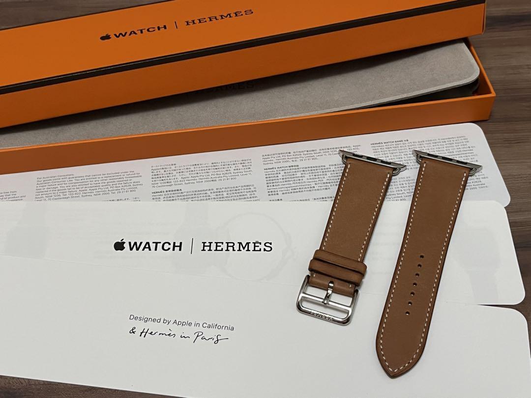 329 apple watch ＊エルメス＊ レザー FAUVE ＊メンズ＊