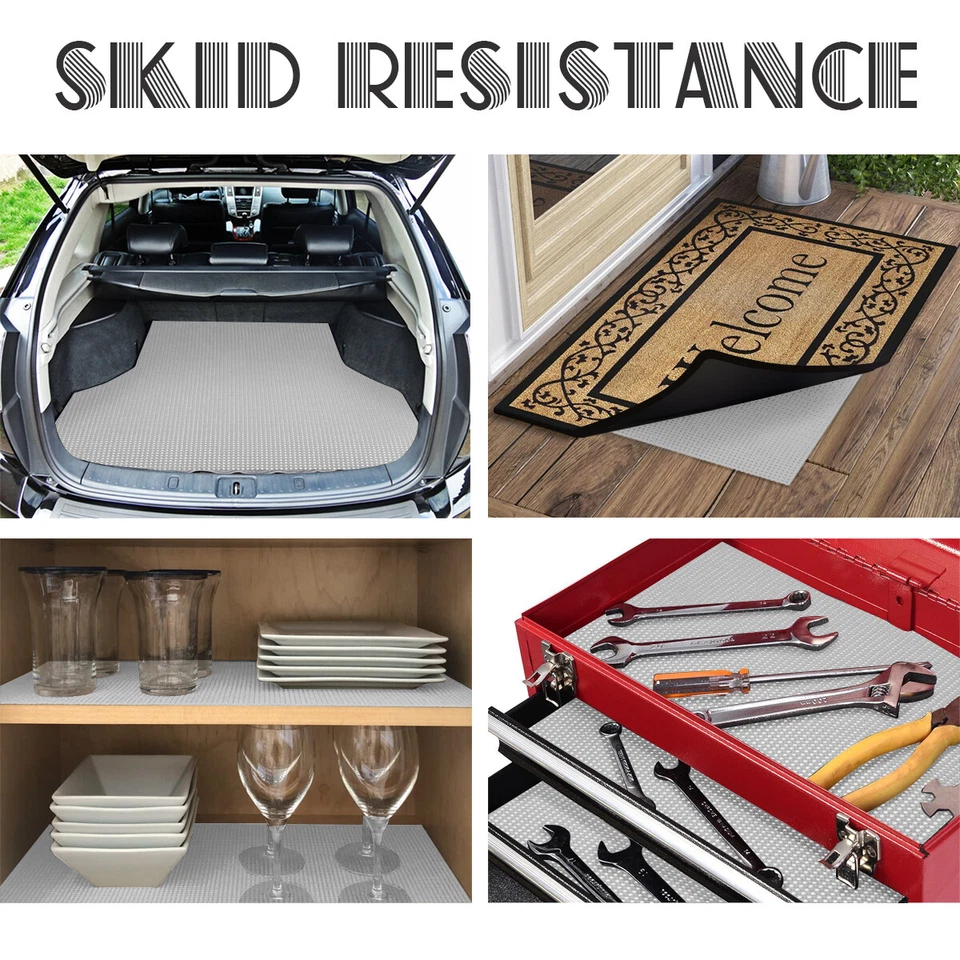 USA Anti Slip Mat Non Slip Rug Gripper Pad for Carpet Drawer Liner Kitchen Home - Image 4 of 4