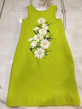 Dolce and Gabbana Dress Green Embroidery Kids Margaret Size 12 From Japan Used