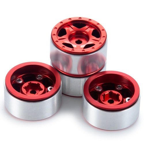4PCS Metal 1.0" Beadlock Wheels Rims for 1/24 Axial SCX24 FCX24 RC Crawler Car - Picture 21 of 40