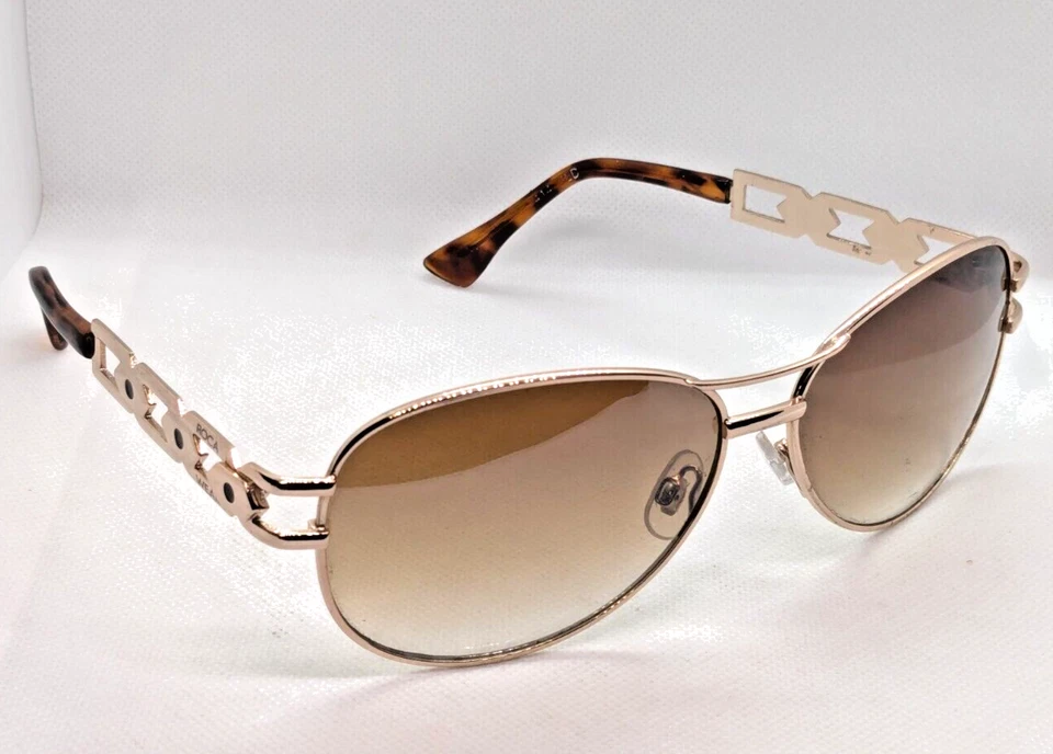 Damas Rocawear Marrón y Dorado Gafas de Sol Aviador Detalle de Templo Monturas Solo Foto 3 de 4