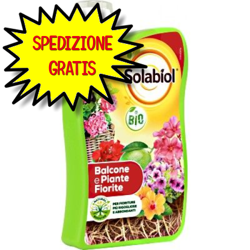 SOLABIOL CONCIME LIQUIDO  BALCONE & PIANTE FIORITE 1 LT BIO