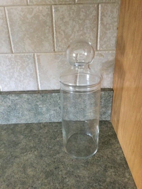 Vintage Clear Glass Dunkin Donuts Munchkin Canister | eBay