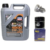 MotoröL Set 5W-30 5 Liter + ÖLfilter SM 5092 + Schraube FüR VW Transporter VI