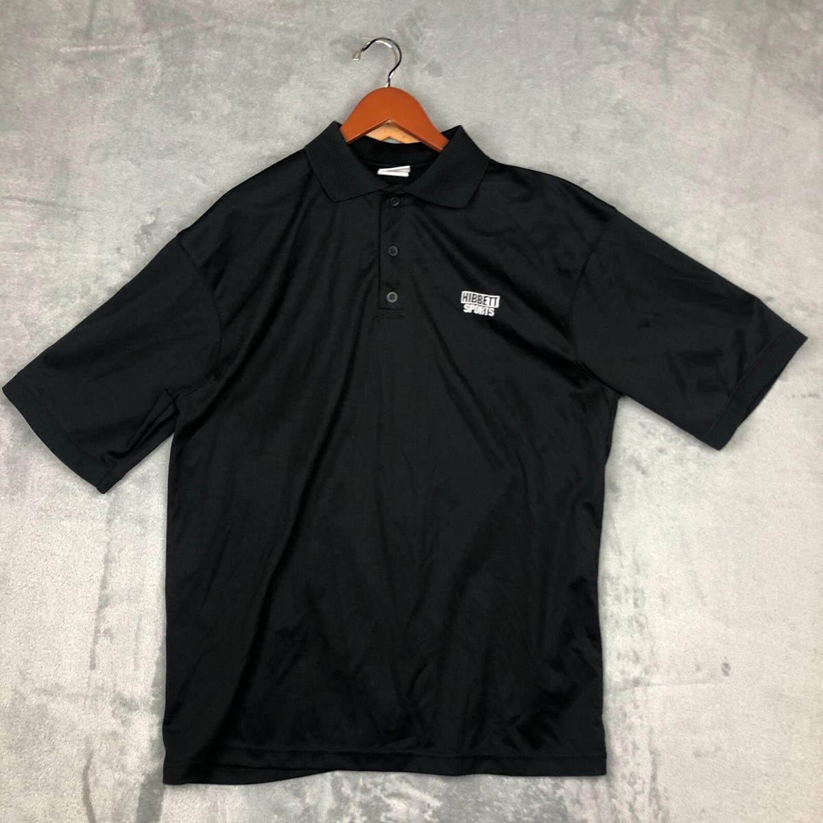 Hibbett Sports Polo Employee Shirt Size XL Short Sleeve Black