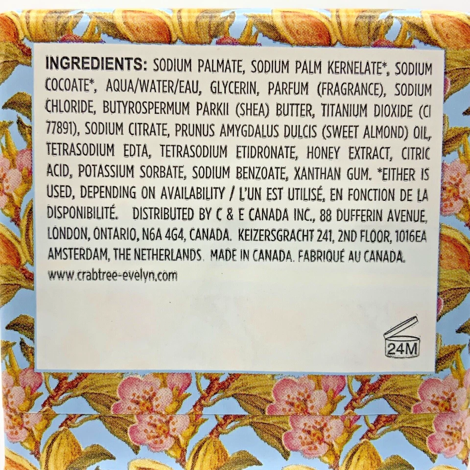 4x Crabtree & Evelyn Almond and Honey Bar Soap Triple Milled - Image 4 of 4