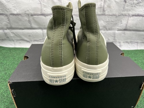 Converse A07131C Women’s Size 9 CTAS LIFT HI Utility/Egret/Silver - Picture 4 of 7