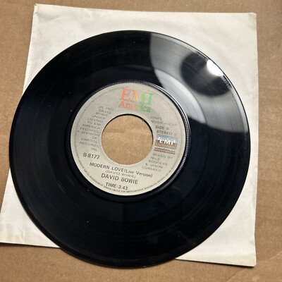 David Bowie Modern Love/Live Version Emi America Records 45 add ship .10 cents