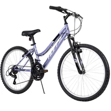 Huffy Rock Creek Mountain Bike, 24" Wheels, Adults Ages 13+, Purple Lilac