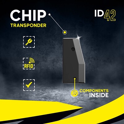  1x Transponder Wegfahrsperre Keramik Chip Crypto ID42 PCF7935 für FORD SEAT VW 
