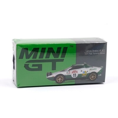 Mini GT 1:64 Lancia Stratos HF 1975 Rally Sanremo Winner #11 White
