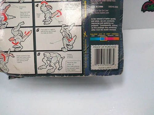 Transformers Beast Wars Mutant Razor Claw New Factory Sealed 1999 Kenner - Picture 6 of 7