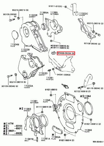 Genuine LandCruiser 80 75 70 78 Series 1HZ 1KZ 1PZ 1HD Timing Belt Cover Clip - Picture 15 of 20