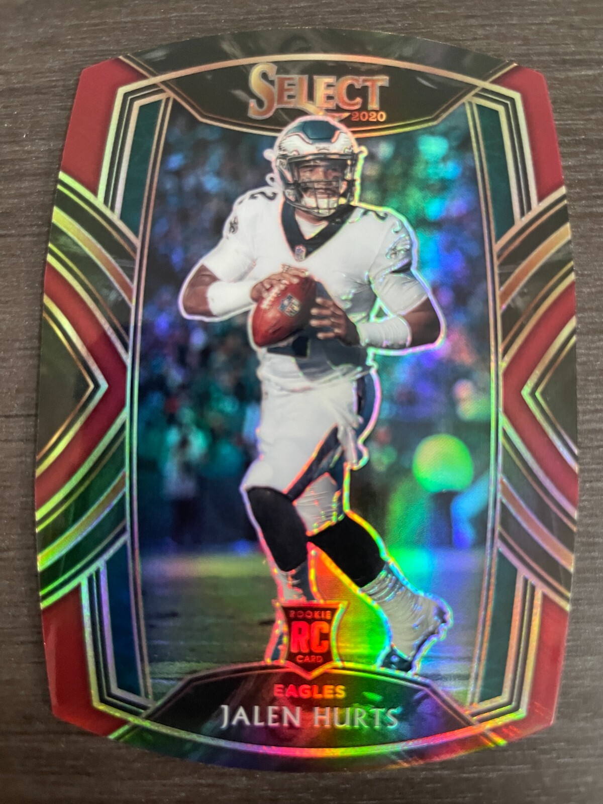 2020 Panini Select Jalen Hurts #250 Rookie RC Club Level Maroon Prizm Die-Cut