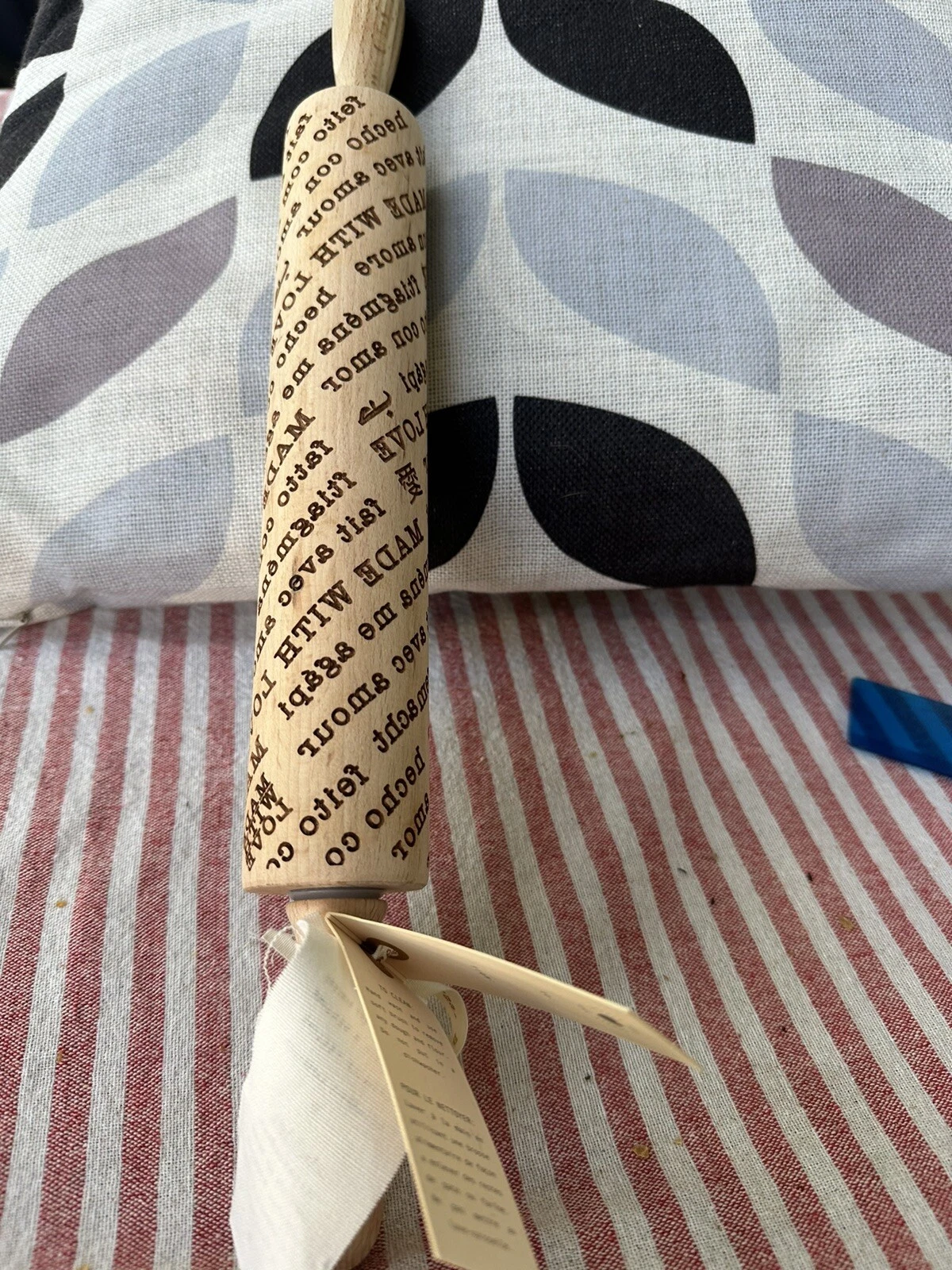 Anthropologie Embossed Rolling Pin New!