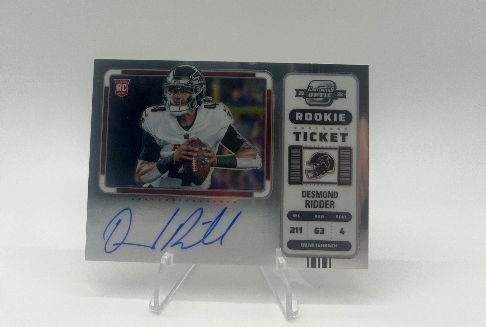 2022 Contenders Optic Desmond Ridder Rookie Ticket Variation Auto Autograph #114