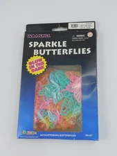 VTG 90's Glow in the Dark Sparkle Butterflies Lumaseries Spencer's Ceiling Wall