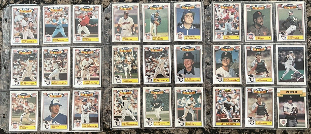 TOPPS ALL-STAR BASEBALL CARD LOT 1986-89 | eBay