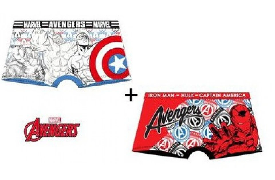 Disney Marvel Avengers Slip 2er Pack Boxer Boxershorts Unterwäsche Unterhosen