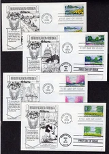 2012/1968 Planting Beautification (4716/1365-68 FOUR Aristocrat DUAL FDCs NT486