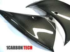 CARBON FIBER FRONT SIDE PANEL FAIRINGS 09-2010-2011-2012-2013-2014 YAMAHA YZF R1