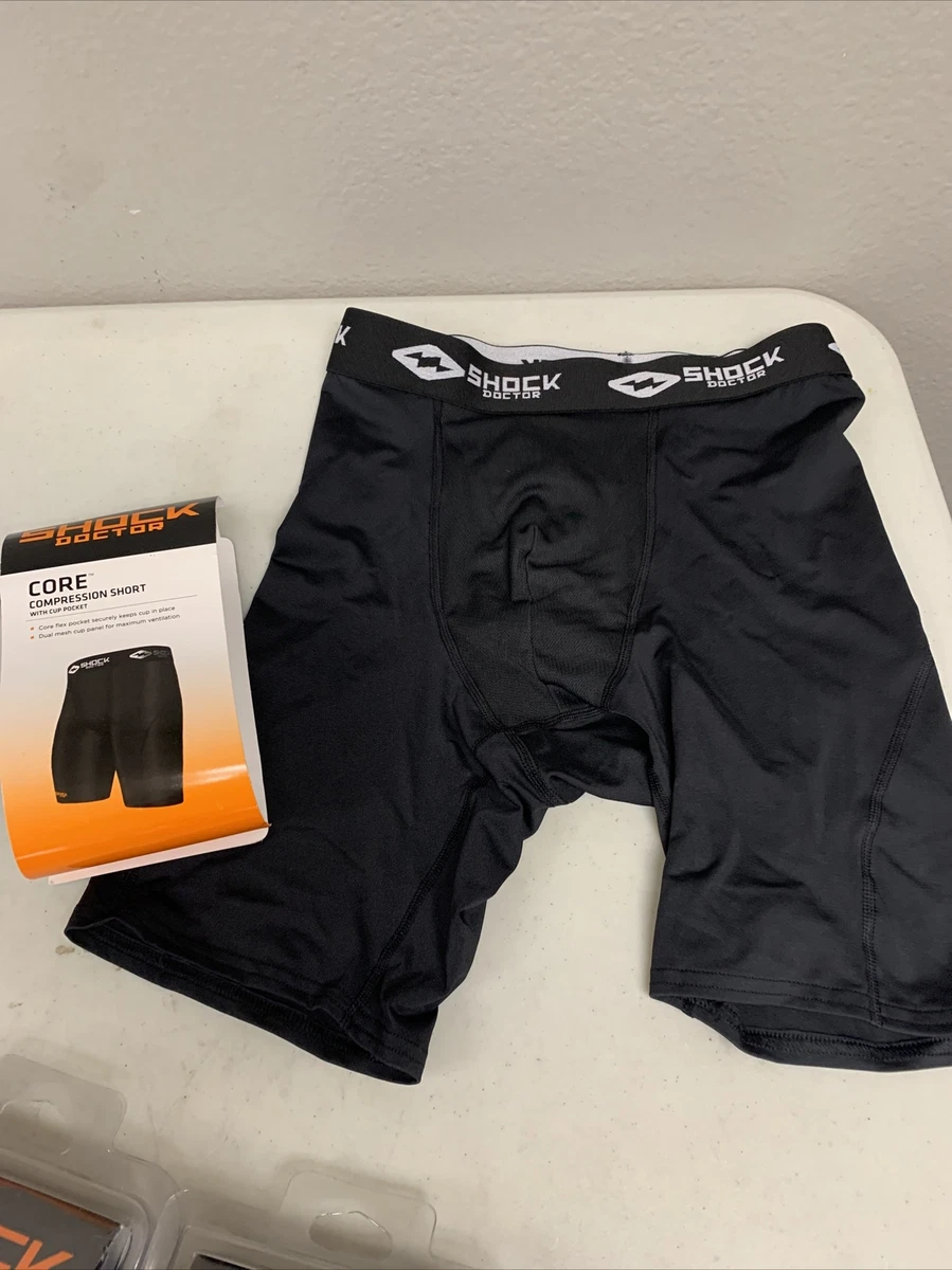 Shock Doctor Core Compression Short With Cup Pocket /Men’s Medium/Black