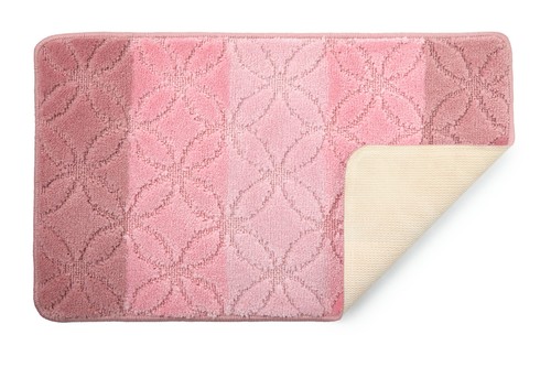 Non Slip 2 Piece Bathroom mat Rug & Pedestal mat with Woven Graduated Stripes - Picture 37 of 47