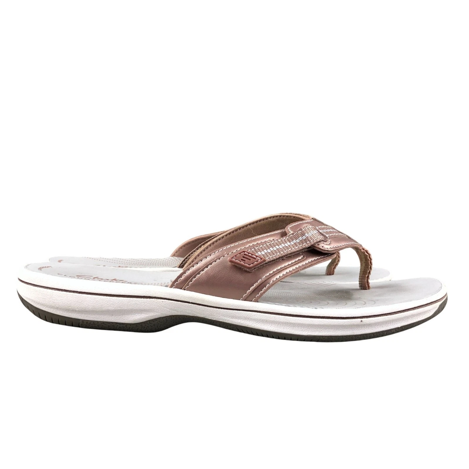 Sandali stringati Clarks donna taglia 10M breeze mare cloudsteppers rosa slip on