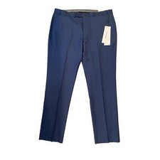 Calvin Klein Men's Jerome Slim Fit Suit Pants Solid Medium Blue, 40W x 32L