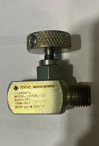 Lot Of 2 Anderson Greenwood/Pentair H5RDC-22 Mini Isolation Hand Valve, New-2