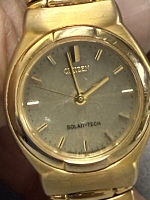 Citizen Women's 8230-H18016 Solar-Tech Eco Drive Gold Tone