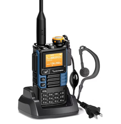 AM/FM/DTMF Walkie-Talkie 200 CH 20-1000 MHZ Walkie-Talkie NOAA Weather Forecast