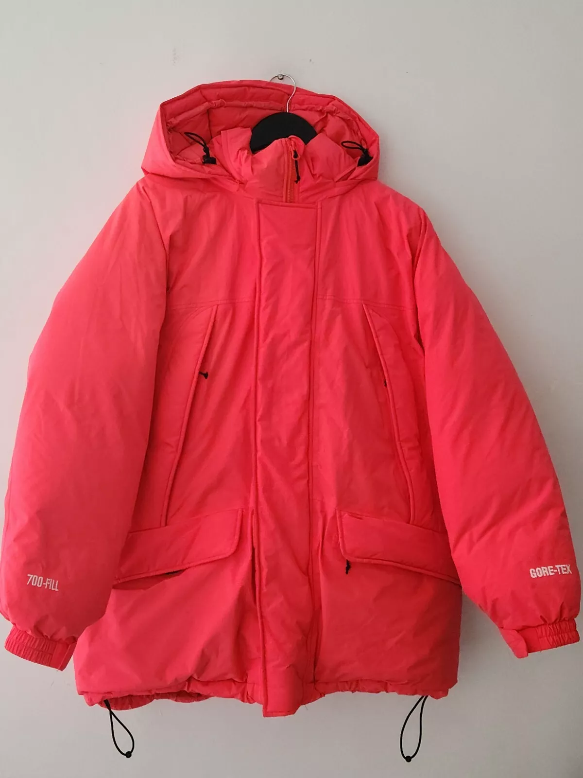 FW20 Supreme GORE TEX 700 Fill down Parka M veste moyenne imperméable rouge vif