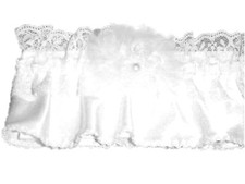 Wedding / Prom Satin Garter white